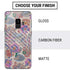 Warm Taupe Floral Galaxy S9 Skin